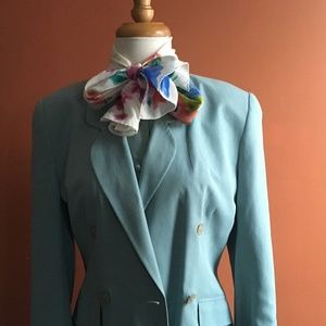 VINTAGE LAURA ASHLEY 3 Piece Skirt Set Blue S